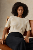 Shirts & Tops - Faherty Brand - Miramar Linen Tee - Archery Close