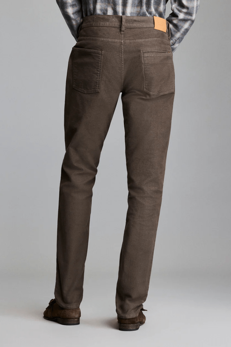 Jeans - Billy Reid - Moleskin Cochran Jean - Coffee - Archery Close