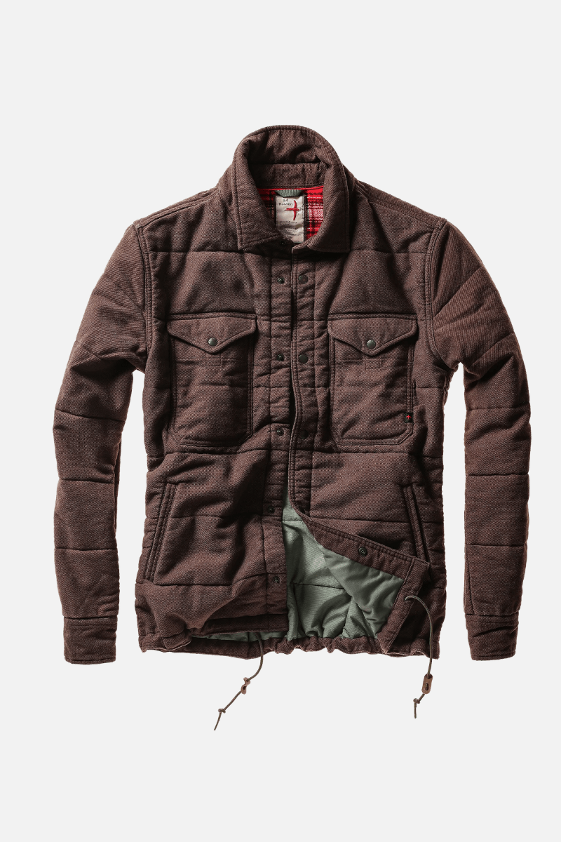 Outerwear - Relwen - Moleskin Snap CPO - Archery Close