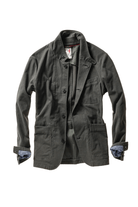 Blazer - Relwen - Moleskin Trap Blazer in Char Loden - Archery Close