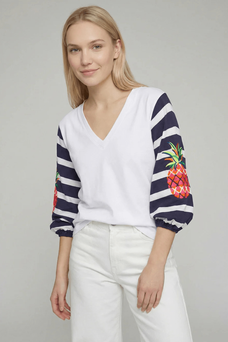 Shirts & Tops - Vilagallo - Monica Shirt with Pineapple - Archery Close