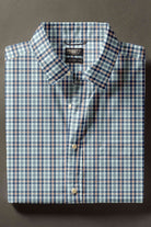 Shirts & Tops - Faherty Brand - Movement Monterey Shirt - Deep Sea Plaid - Archery Close