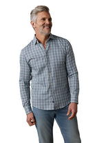 Shirts & Tops - Faherty Brand - Movement Monterey Shirt - Deep Sea Plaid - Archery Close