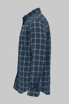 Shirts & Tops - Faherty Brand - Movement Monterrey Shirt in Midnight Cloud Plaid - Archery Close