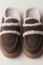 Shoes - Inuikii - Mule Wool in Dark Brown - Archery Close