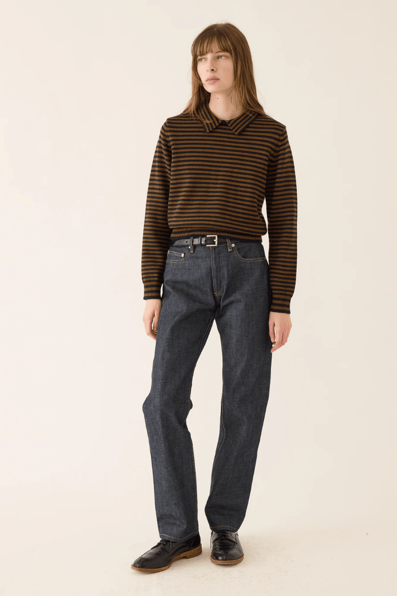 Sweater - DemyLee - Nadia Polo Sweater - Archery Close