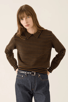 Sweater - DemyLee - Nadia Polo Sweater - Archery Close