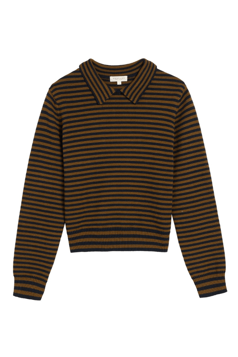 Sweater - DemyLee - Nadia Polo Sweater - Archery Close