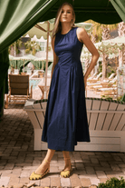 Dresses - Hunter Bell - Nantucket Dress in Navy - Archery Close