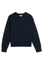Sweater - DemyLee - Natalia Cotton Sweater in Navy - Archery Close