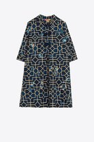 Dresses - Vilagallo - Navy Bamboo Dress - Archery Close