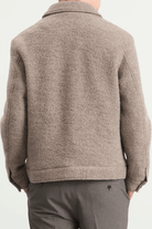 Outerwear - Wax London - Newgate Melange Wool Jacket - Archery Close