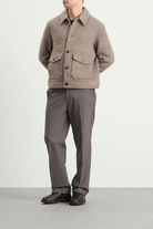 Outerwear - Wax London - Newgate Melange Wool Jacket - Archery Close