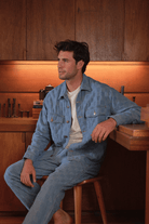 Overshirt - Road to Nowhere Clothing - Noah Overshirt in Japanese Patchwork - Archery Close