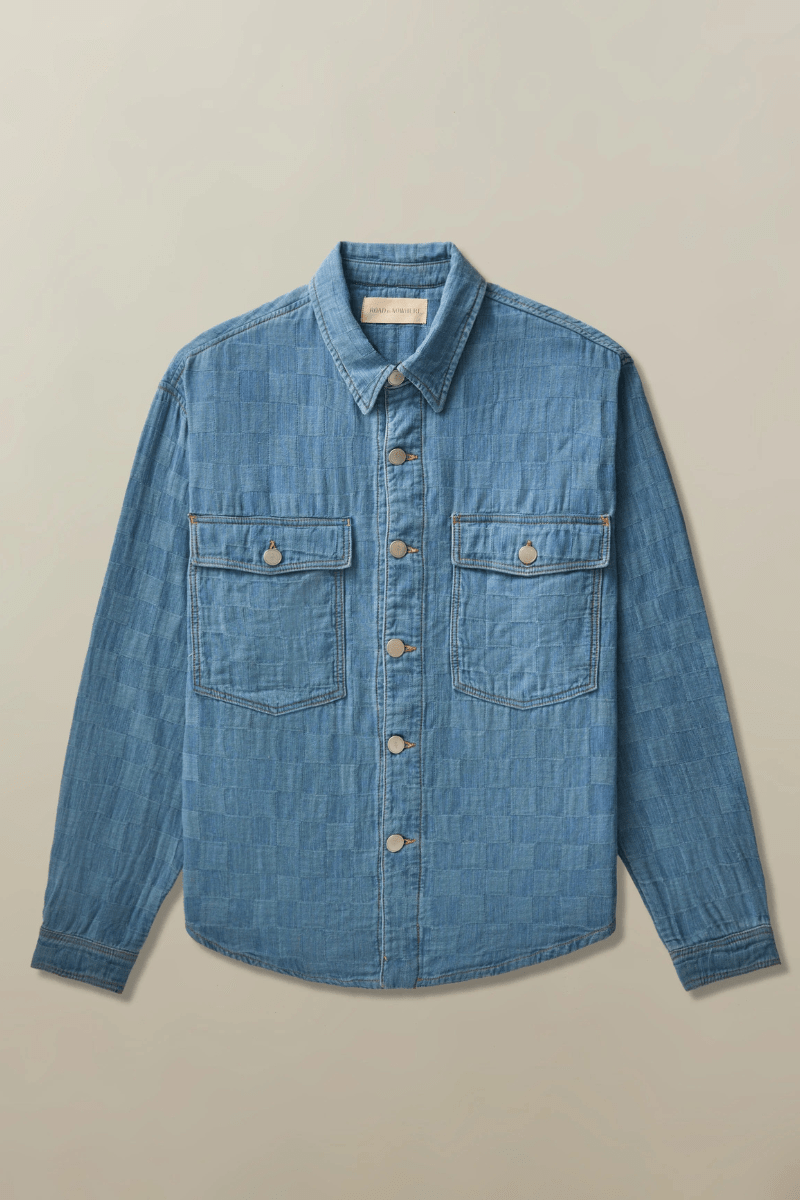Overshirt - Road to Nowhere Clothing - Noah Overshirt in Japanese Patchwork - Archery Close