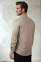 Shirts & Tops - Stone Rose - NOVA - Medium Orange Micro Weave Shirt - Archery Close