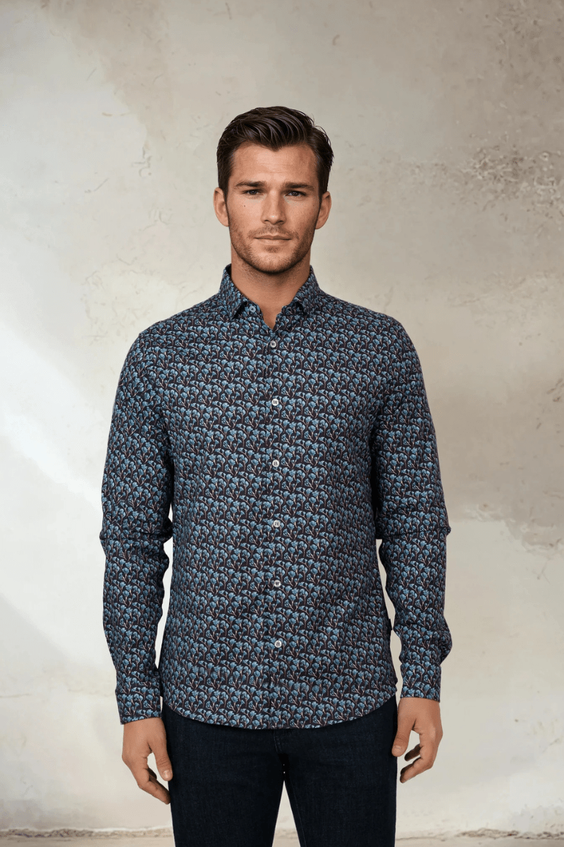 Shirts & Tops - Stone Rose - NOVA - Snowbrush Printed Shirt - Archery Close