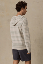 Sweatshirts - Faherty Brand - Oasis Hoodie in Sage Beach Stripe - Archery Close