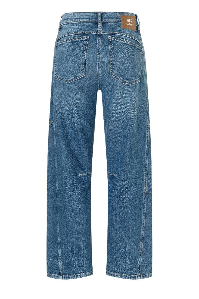 Blue jeans on a white background