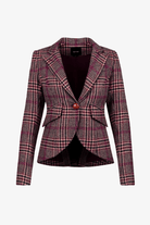 Blazer - Smythe - One Button Blazer in Berry Glen Check - Archery Close