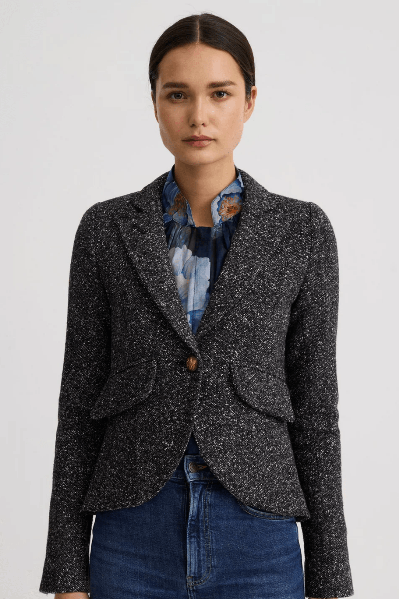 Blazer - Smythe - One Button Blazer With Rectangle Elbow Patch - Archery Close