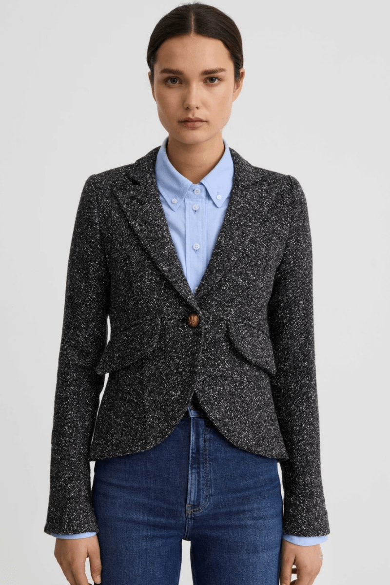 Blazer - Smythe - One Button Blazer With Rectangle Elbow Patch - Archery Close