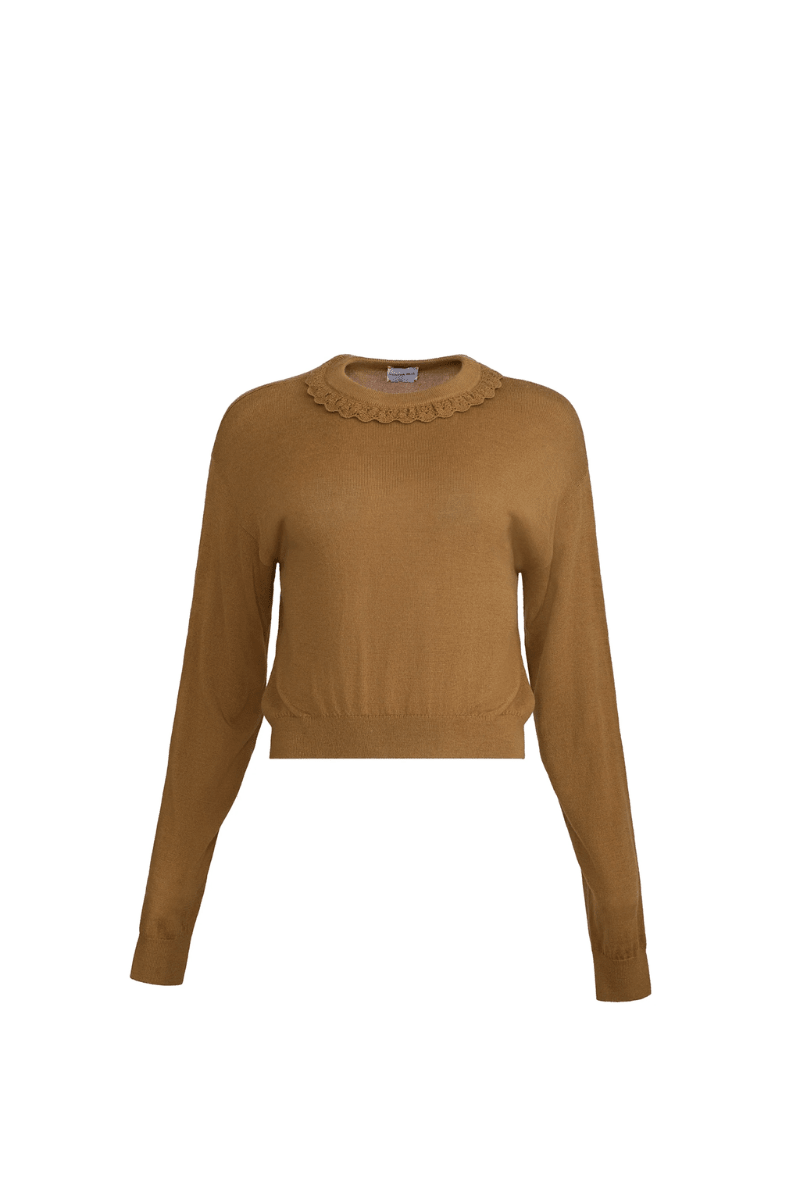 Sweater - Hunter Bell - Opal Sweater in Chestnut - Archery Close