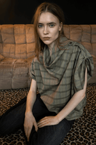 Shirts & Tops - Cotelac - Oversized Cowl Neck Blouse - Archery Close