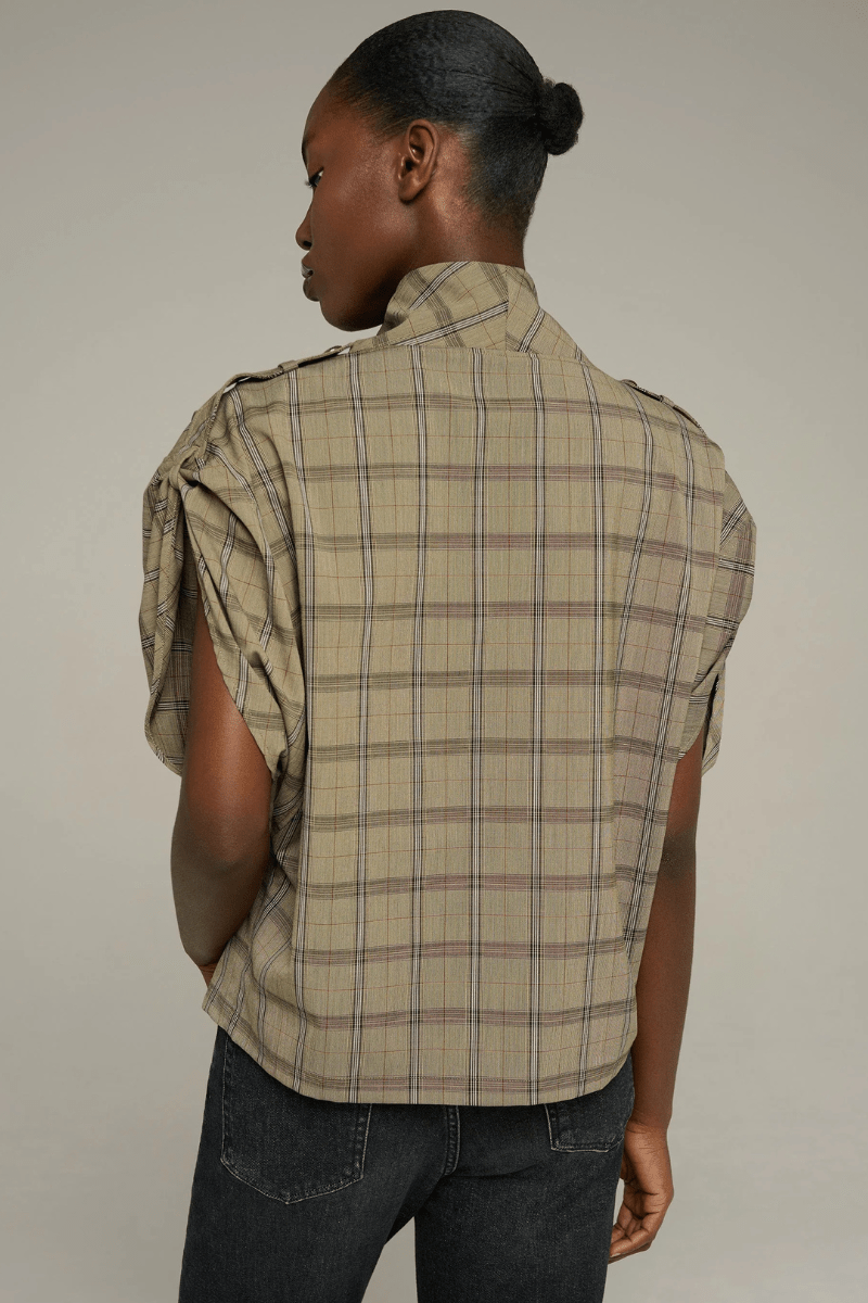 Shirts & Tops - Cotelac - Oversized Cowl Neck Blouse - Archery Close
