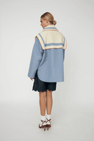 Outerwear - Stella Nova - Oversized Quilted Sailor Coat - Archery Close