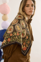 Scarf - Hunter Bell - Oversized Scarf in Found Heirloom - Archery Close