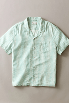 Shirts & Tops - Marine Layer - Pablo Tencel in Aqua Sardine Print - Archery Close