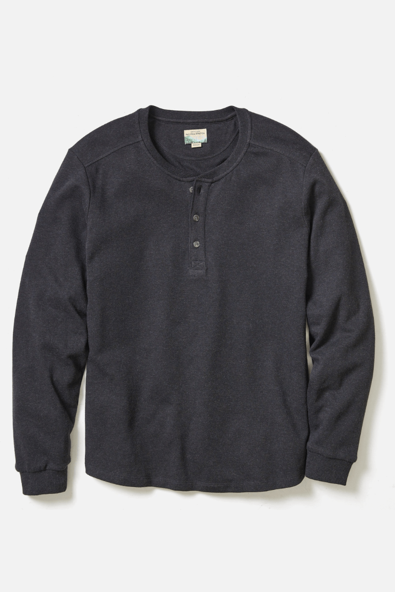 T-Shirt - Marine Layer - Pacifica Stretch Henley - Archery Close