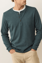 T-Shirt - Marine Layer - Pacifica Stretch Henley - Archery Close