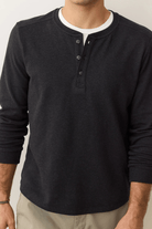 T-Shirt - Marine Layer - Pacifica Stretch Henley - Archery Close