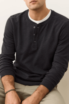 T-Shirt - Marine Layer - Pacifica Stretch Henley - Archery Close