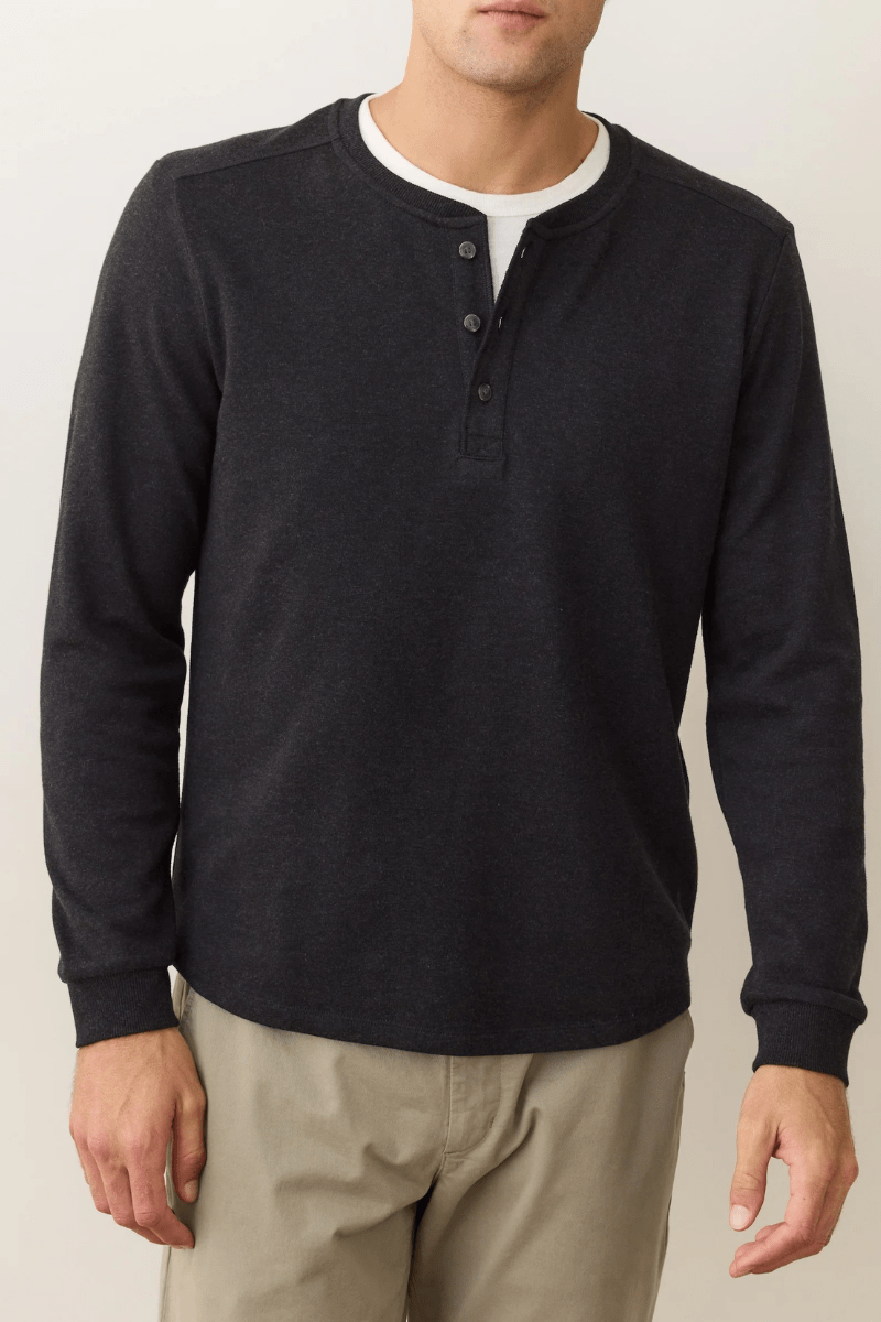 T-Shirt - Marine Layer - Pacifica Stretch Henley - Archery Close