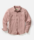 Shirts & Tops - Marine Layer - Pacifica Stretch Twill Overshirt in Faded Red - Archery Close