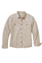 Shirts & Tops - Marine Layer - Pacifica Stretch Twill Overshirt in Taupe Herringbone - Archery Close