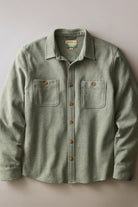 Marine Layer Pacifica Stretch Twill Overshirt - Olive