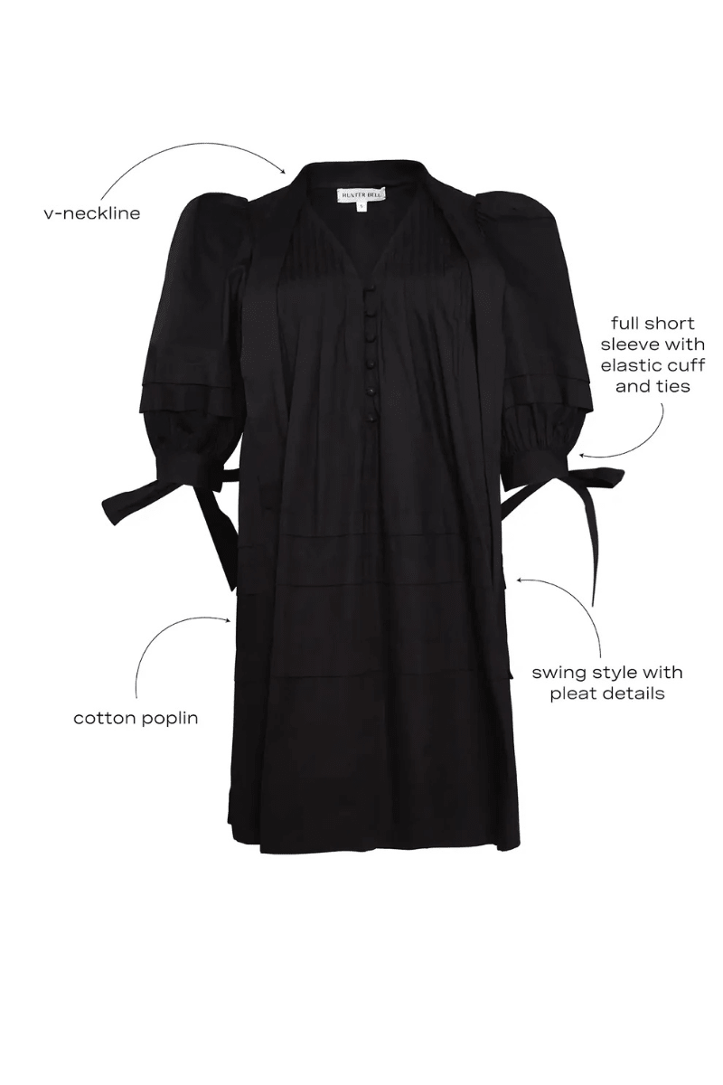 Dresses - Hunter Bell - Paige Dress in Black - Archery Close