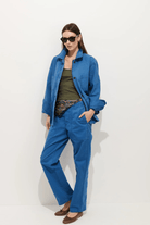 Outerwear - Alex Mill - Painter Jacket in Washed Cobalt - Archery Close