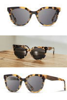 Sunglasses - Shwood Eyewear - Paisley Sunglasses - Leopard/Elm Burl - Archery Close