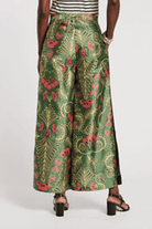 Pants - Frances Valentine - Palazzo Canopy Pant in Green/Pink - Archery Close