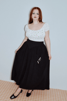 Skirts - Fashion Brand Company - Park Skirt Soft Linen Cigarettes - Archery Close