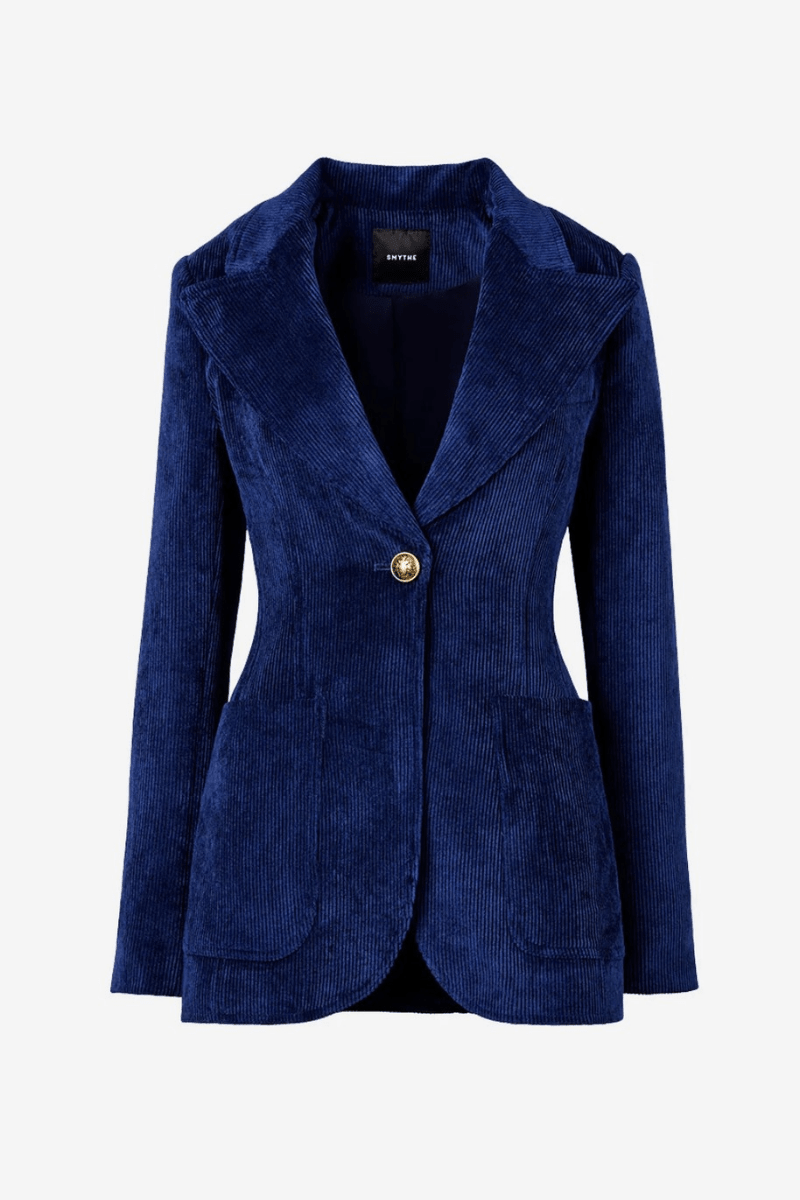 Blazer - Smythe - Patch Pocket Birkin Blazer in Sapphire Corduroy - Archery Close