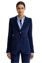 Blazer - Smythe - Patch Pocket Birkin Blazer in Sapphire Corduroy - Archery Close