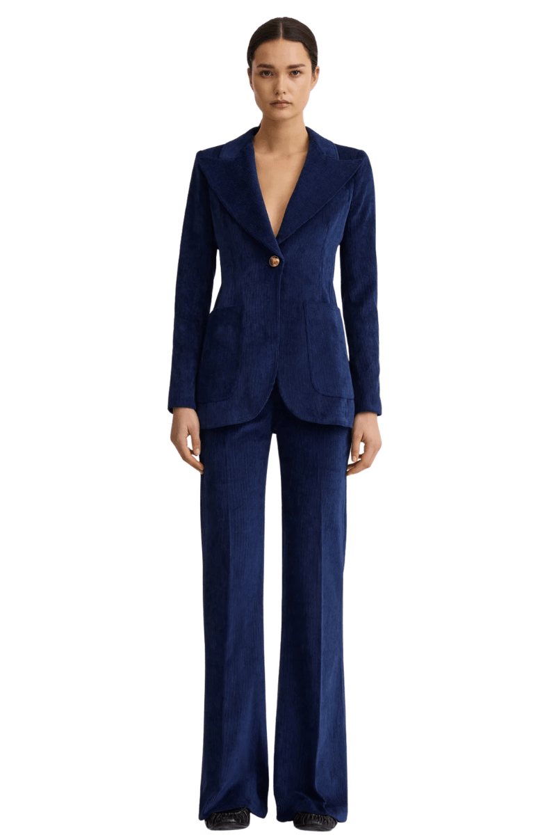 Blazer - Smythe - Patch Pocket Birkin Blazer in Sapphire Corduroy - Archery Close