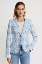 Blazer - Smythe - Patch Pocket Duchess Blazer in Sky Plaid - Archery Close