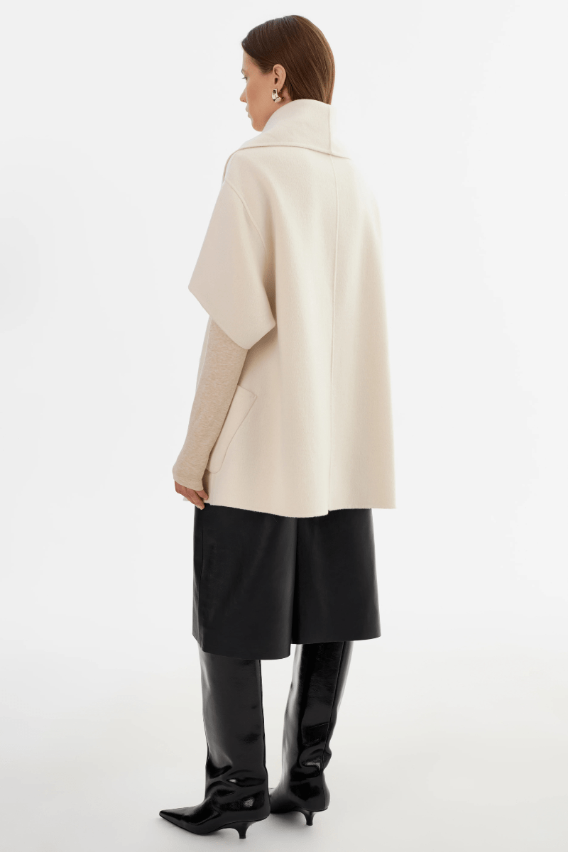 Outerwear - Lamarque - Penelope Coat in Whisper White - Archery Close